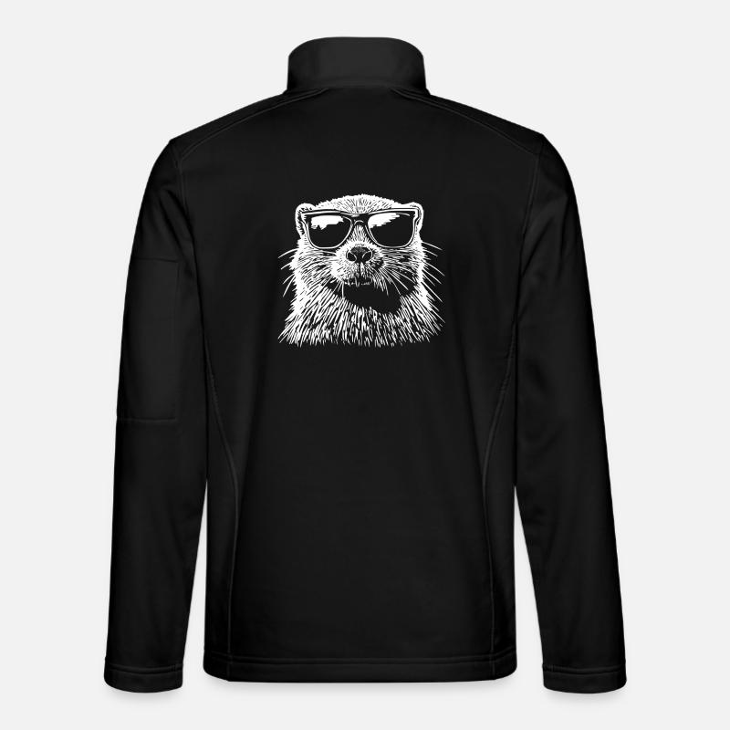 Lunettes de soleil Cool Beaver - Veste en tissu softshell Unisexe - noir