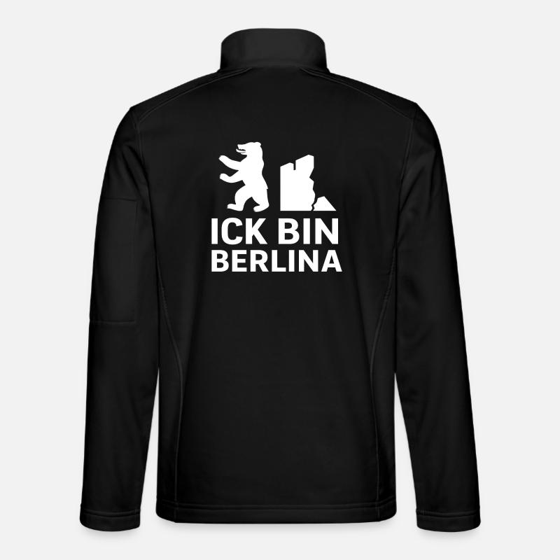 Ick bin Berlina - Unisex Softshelljacke - Schwarz