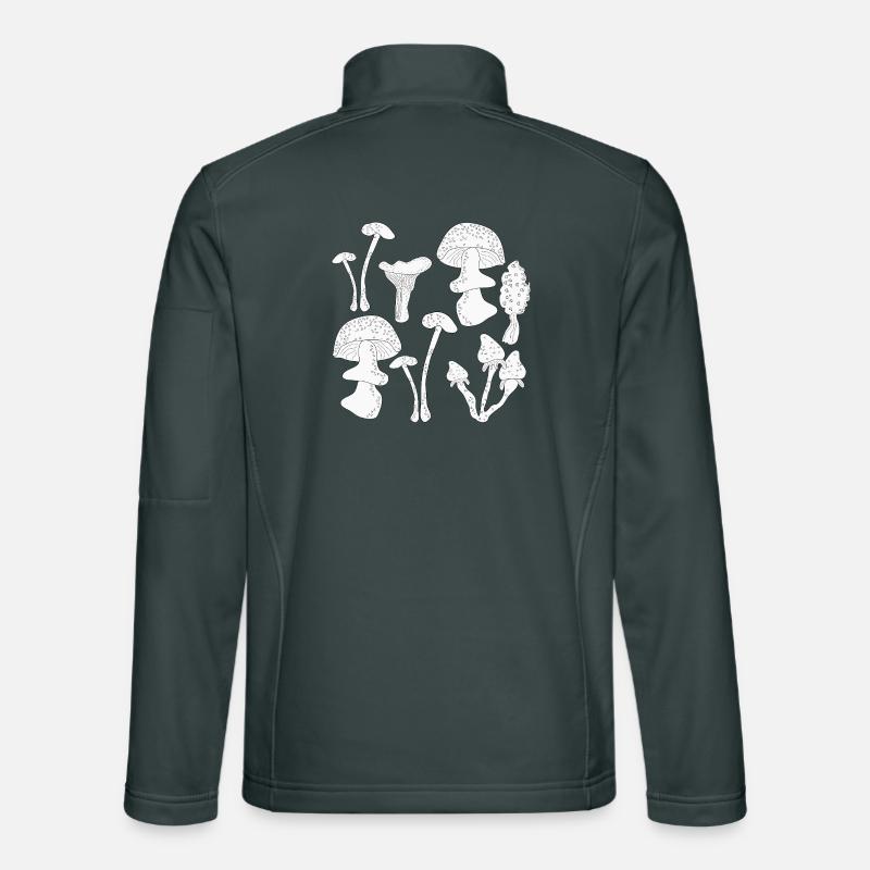 Mushroom picking autumn Unisex Softshell Jacket