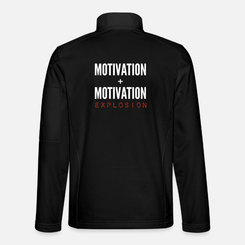 Motivation + Motivation = Explosion - Unisex Softshelljacke - Schwarz