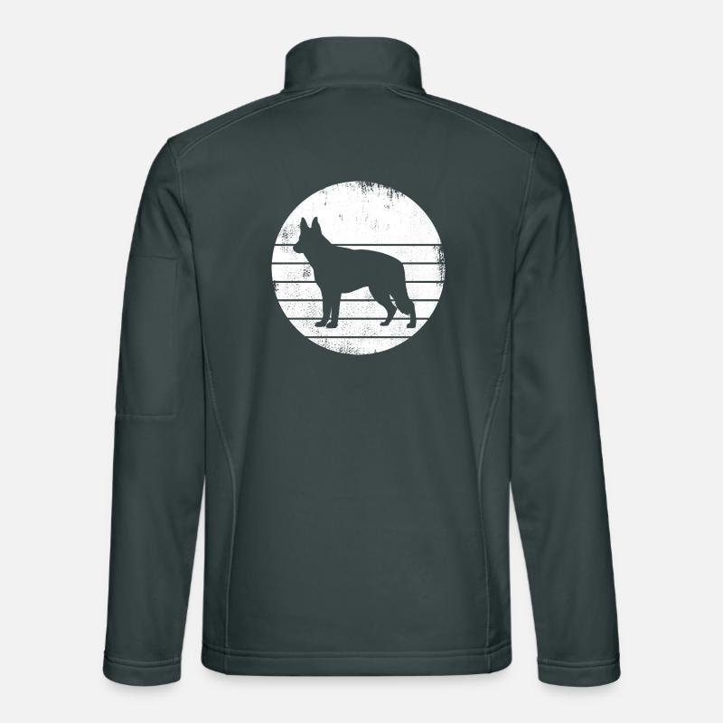 German Shepherd Drawing Unisex Softshell Jacket