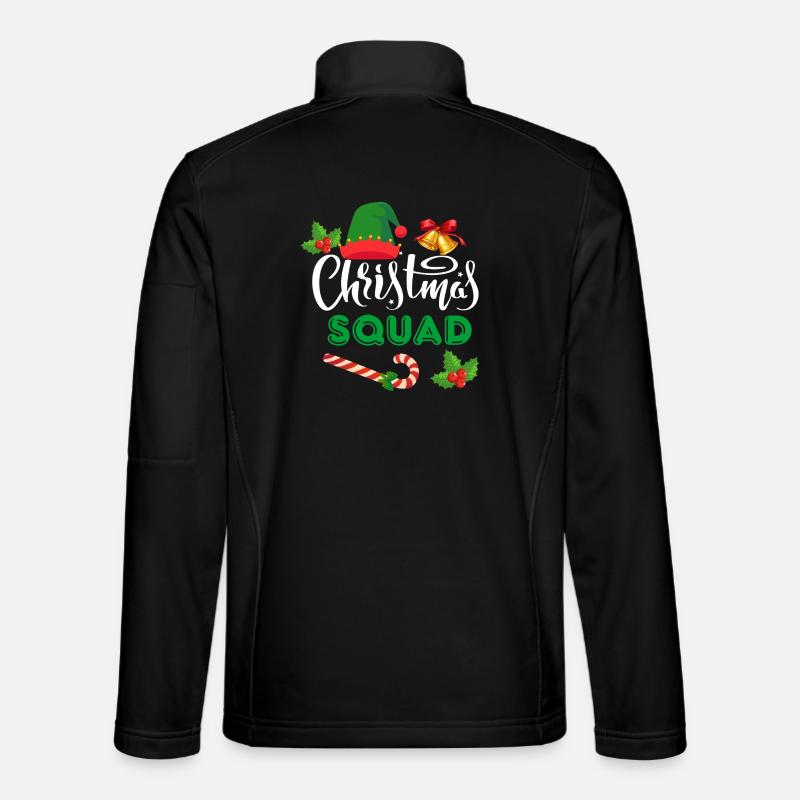 CHRISTMAS SQUAD - Unisex Softshell Jacket - black