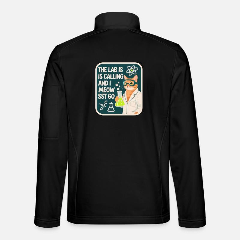 Le labo m’appelle et je miaou va science chat Veste en tissu softshell Unisexe