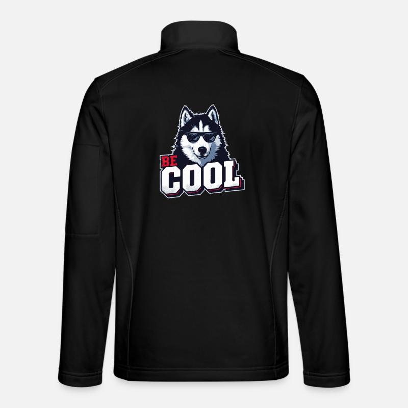 Be Cool - Siberian Husky - Unisex Softshelljacke - Schwarz