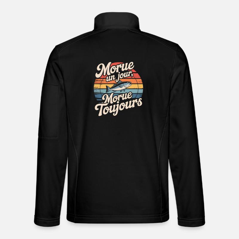 Einmal Kabeljau Kabeljau - Unisex Softshelljacke - Schwarz