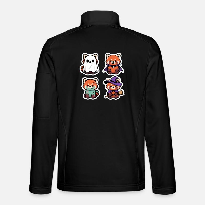 Halloween Kawaii Panda Mignon Costume Cadeau - Veste en tissu softshell Unisexe - noir