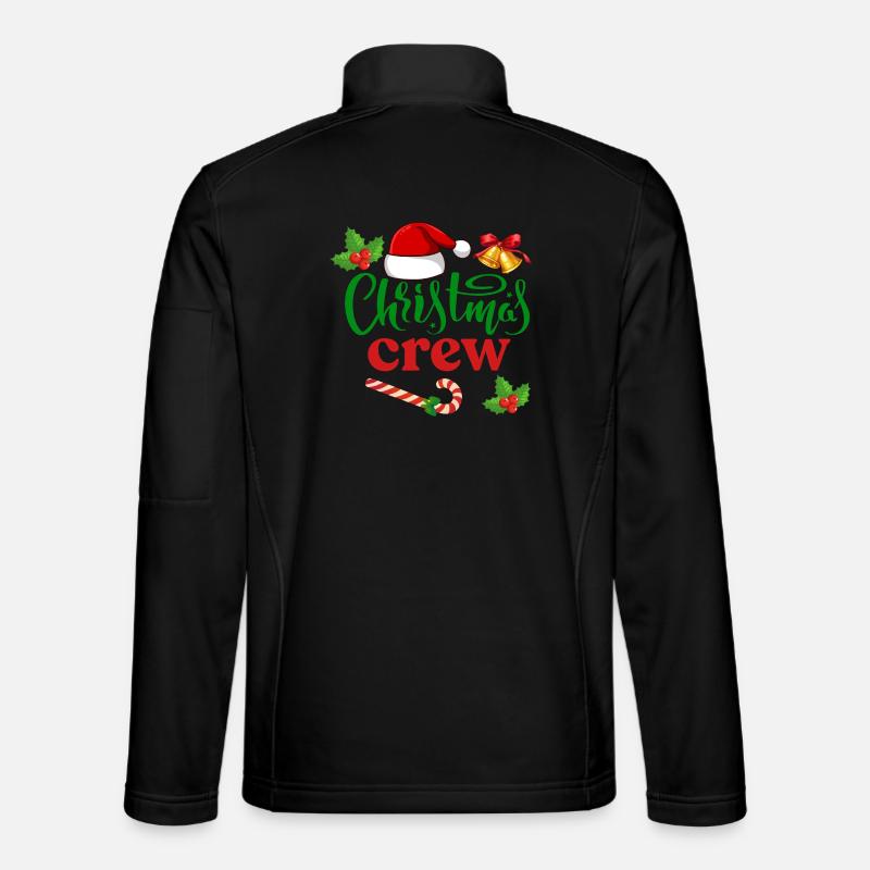 Weihnachts-Crew - Unisex Softshelljacke - Schwarz