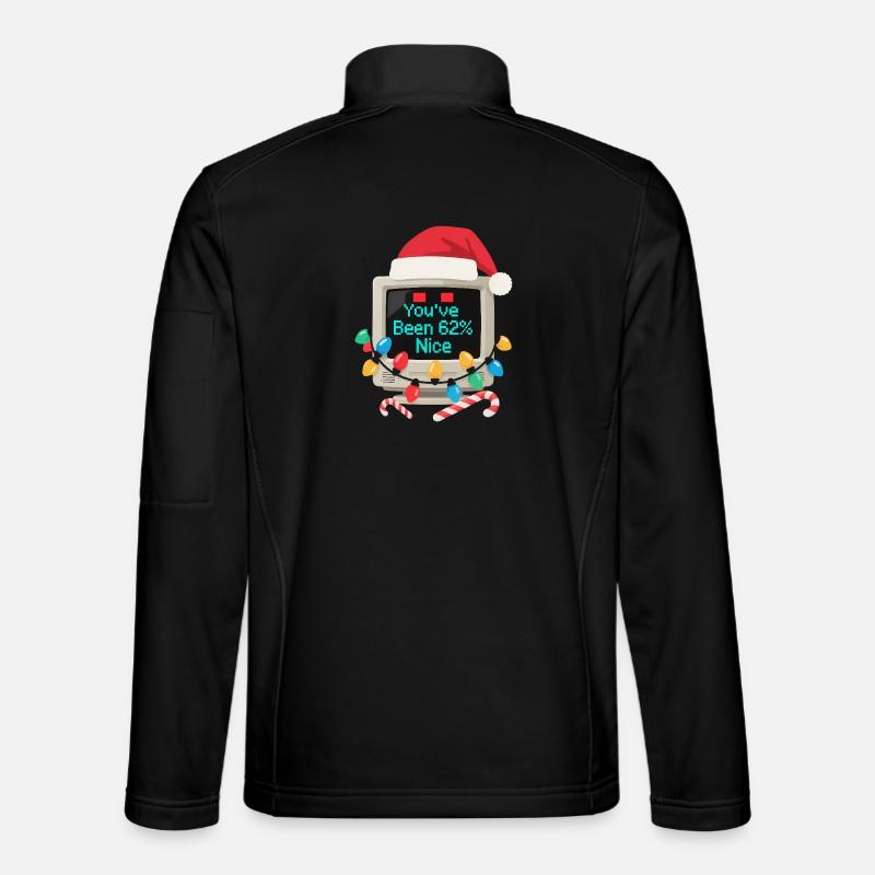 Computer Weihnachten KI Sarkastisch Tech Geschenk - Unisex Softshelljacke - Schwarz