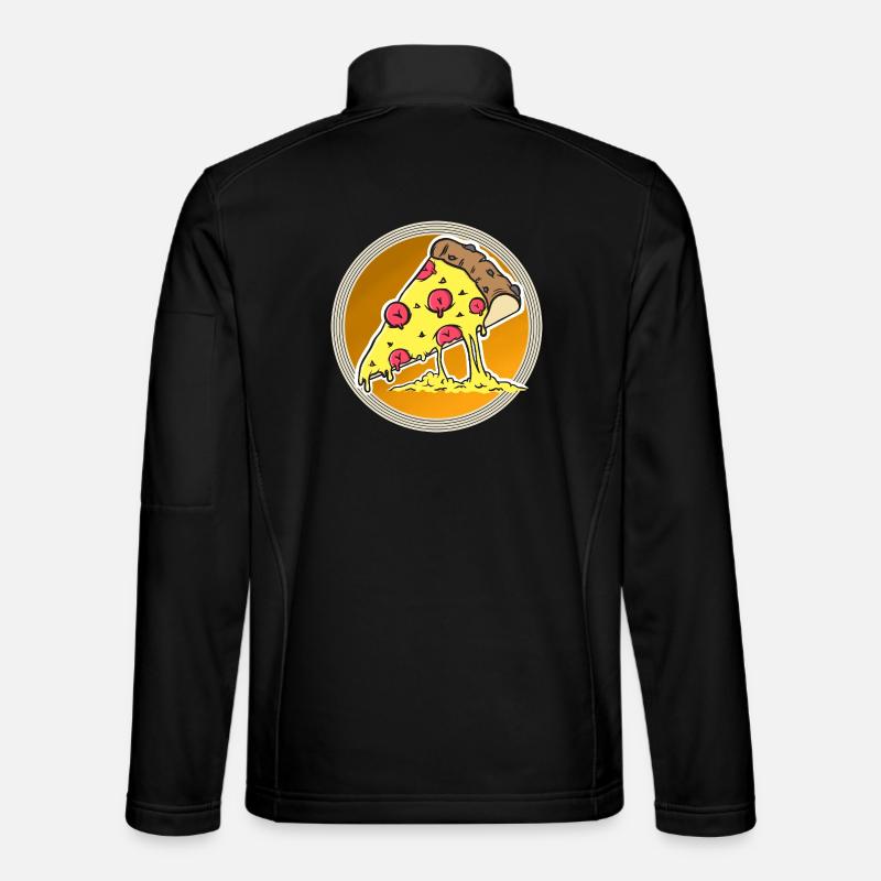 Pizza - Unisex Softshell Jacket - black