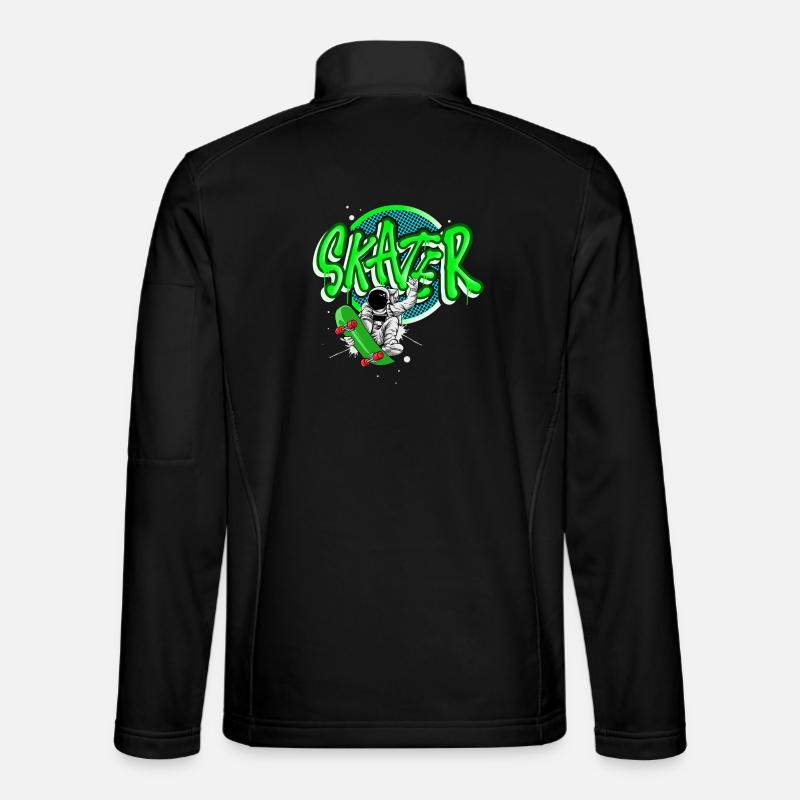 Planche à roulettes Astronaute - Veste en tissu softshell Unisexe - noir