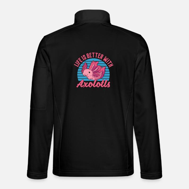 Life Is Better With Axolotls Unisex Softshell Jacket