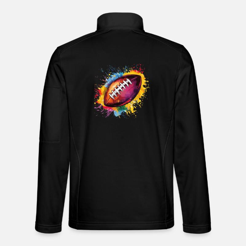 Football - Unisex Softshelljacke - Schwarz