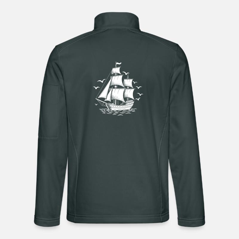 Sailing Sailing Ship Maritim Ahoy Unisex Softshell Jacket