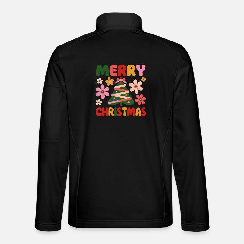 Merry Christmas  - Unisex Softshelljacke - Schwarz