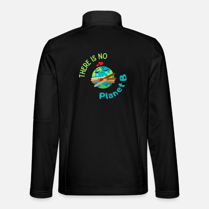 There is no Planet B – ecological graphics with the Earth Unisex Softshell Jacket