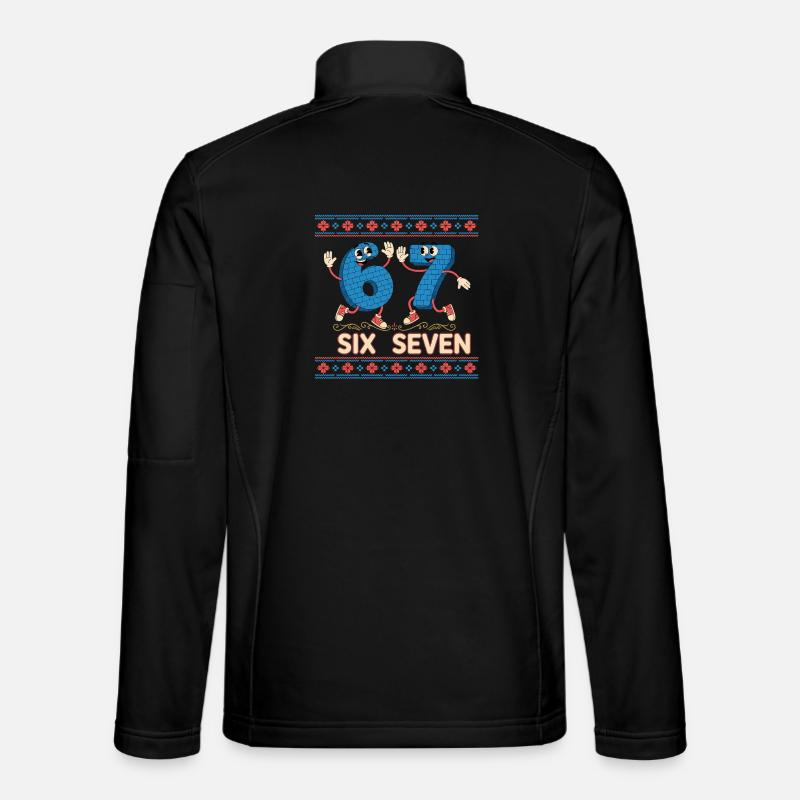 6 7 Six Seven Memes - Unisex Softshell Jacket - black