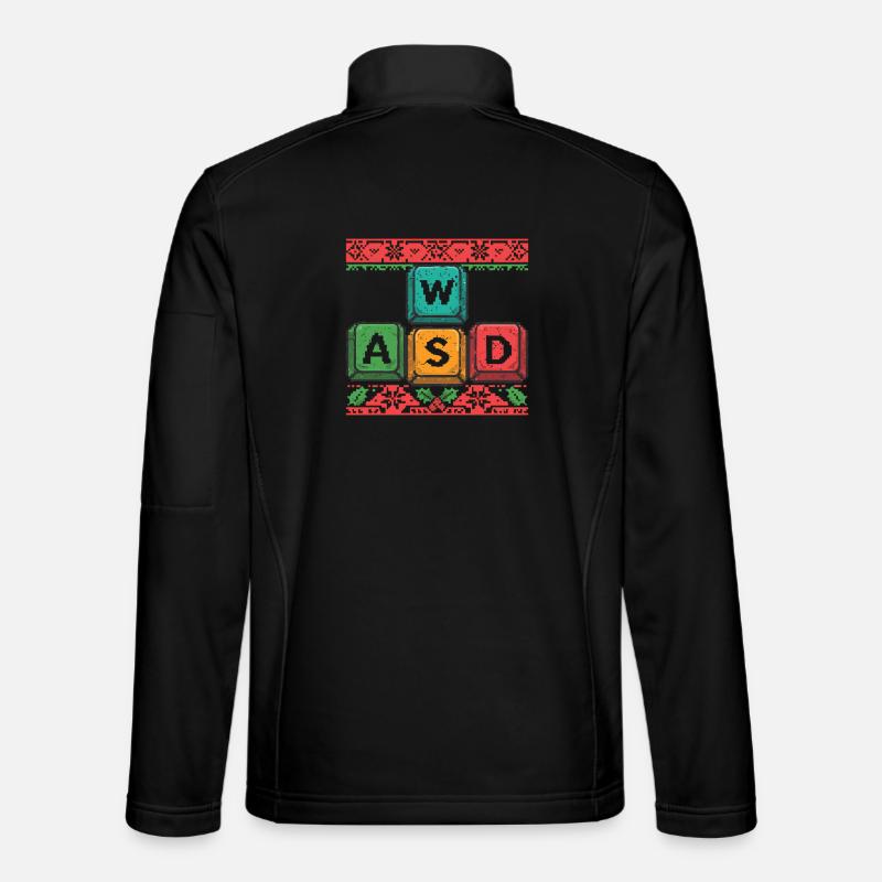 WASD Gaming Christmas - Unisex Softshell Jacket - black