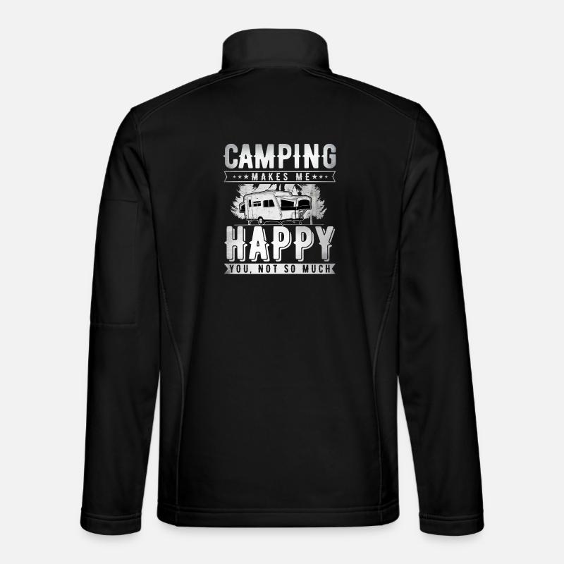 Camping - Unisex Softshell Jacket - black