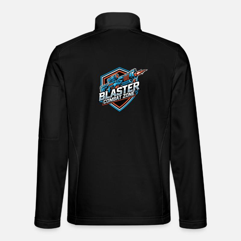 Blaster Combat Zone – Logo-Farbe - Unisex Softshelljacke - Schwarz