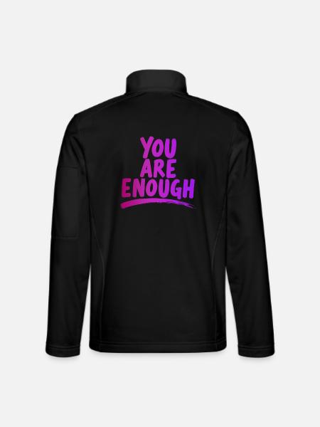 Tu es assez Tu es assez puissant en disant - Veste en tissu softshell Unisexe - noir - Dos
