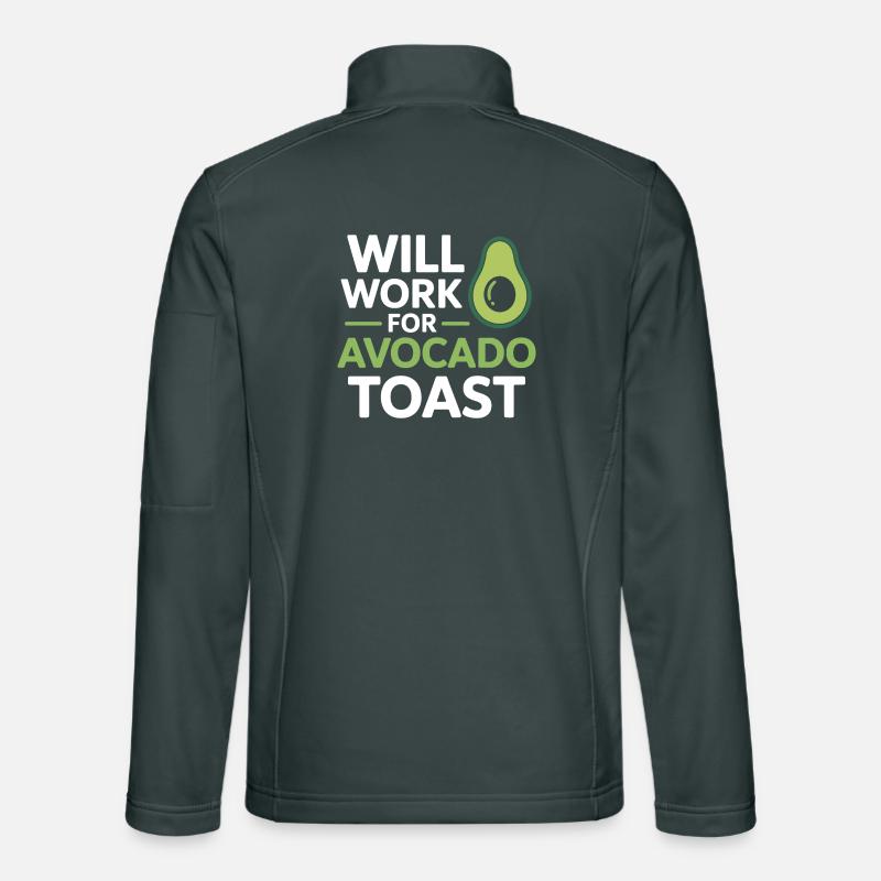 Will Work For Avocado Toast Dietitian Expert  Unisex Softshell Jacket