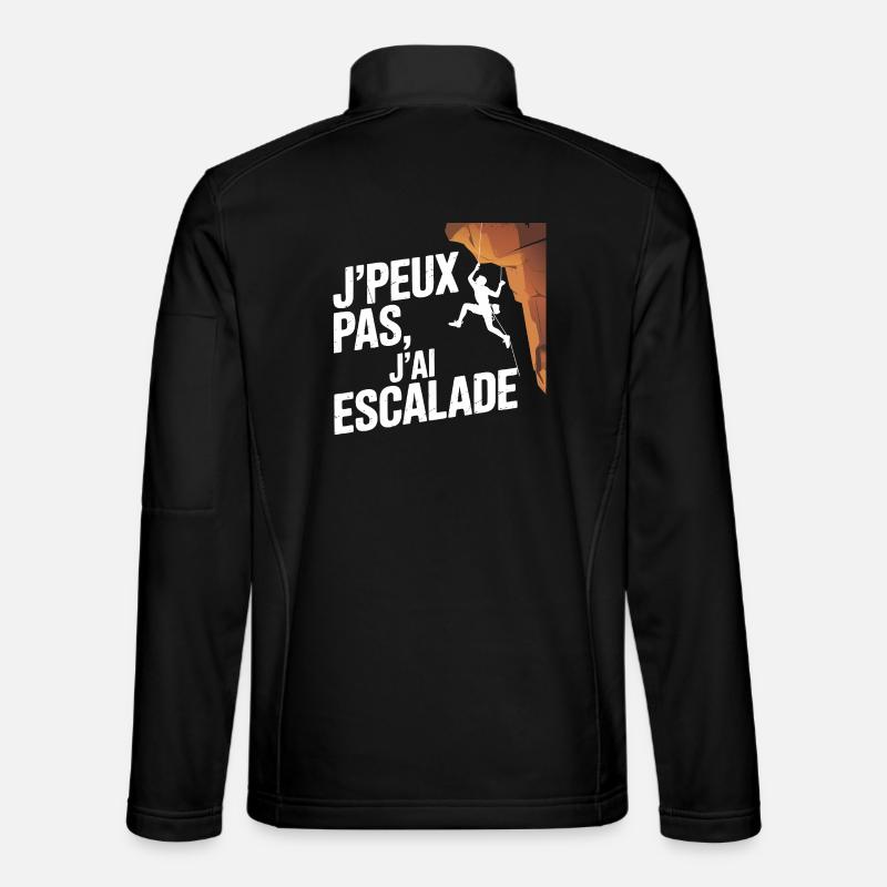 I can't I climbed - Unisex Softshell Jacket - black