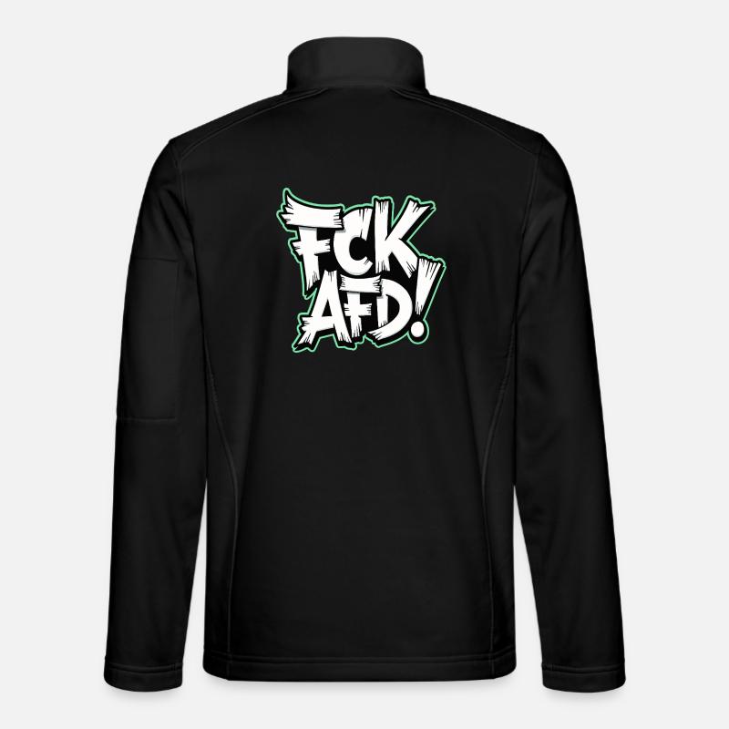 FCK AFD politisches Statement gegen Rechts Unisex Softshelljacke