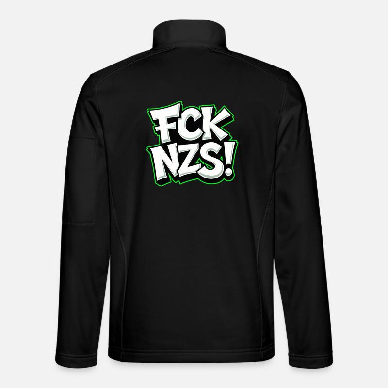 FCK NZS Statement against Racism - Unisex Softshell Jacket - black