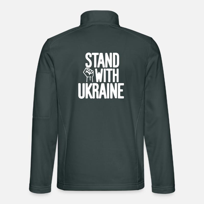 Solidarité avec l’Ukraine Veste en tissu softshell Unisexe