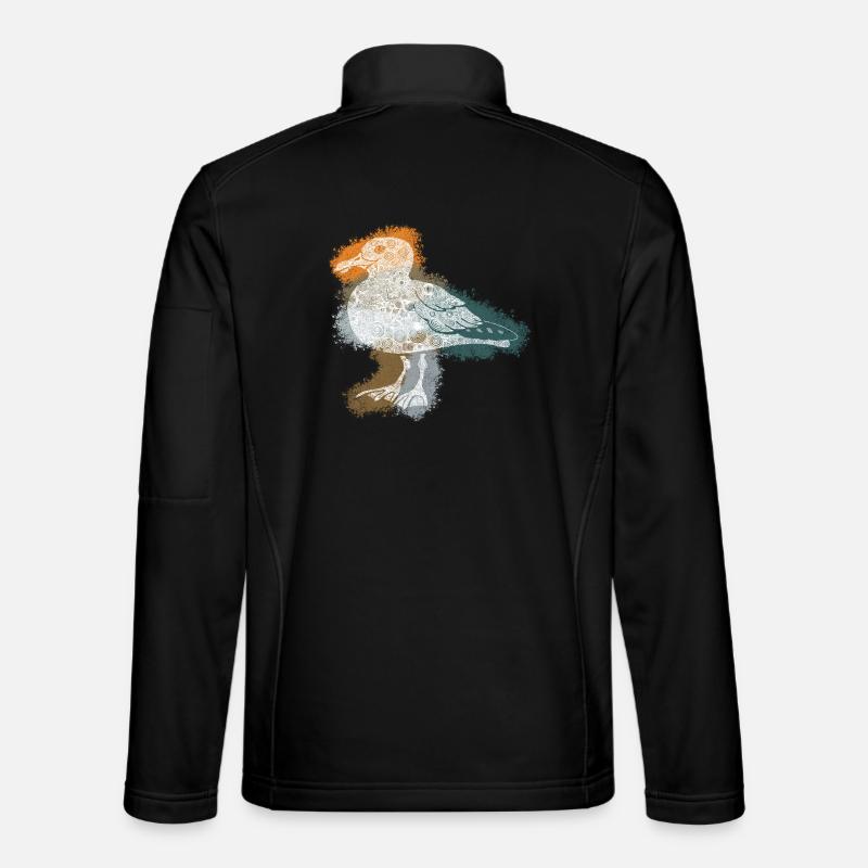 Mouette Zentangle Veste en tissu softshell Unisexe