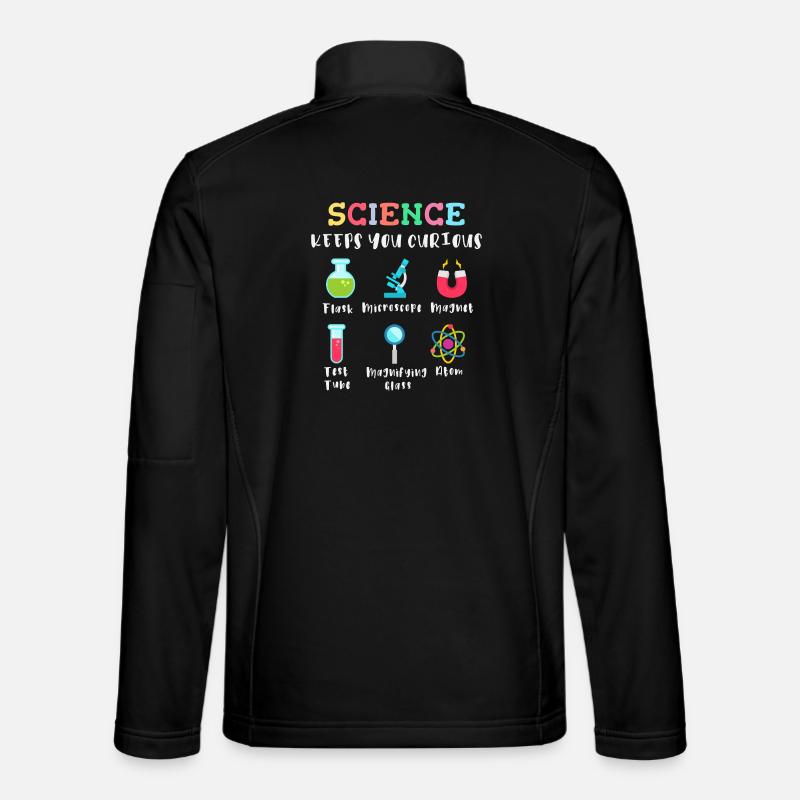 Wissenschaft macht neugierig - Unisex Softshelljacke - Schwarz