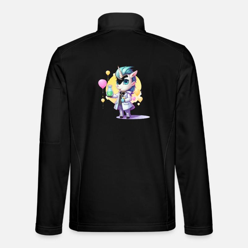 Unicorn Science Lab - Unisex Softshell Jacket - black