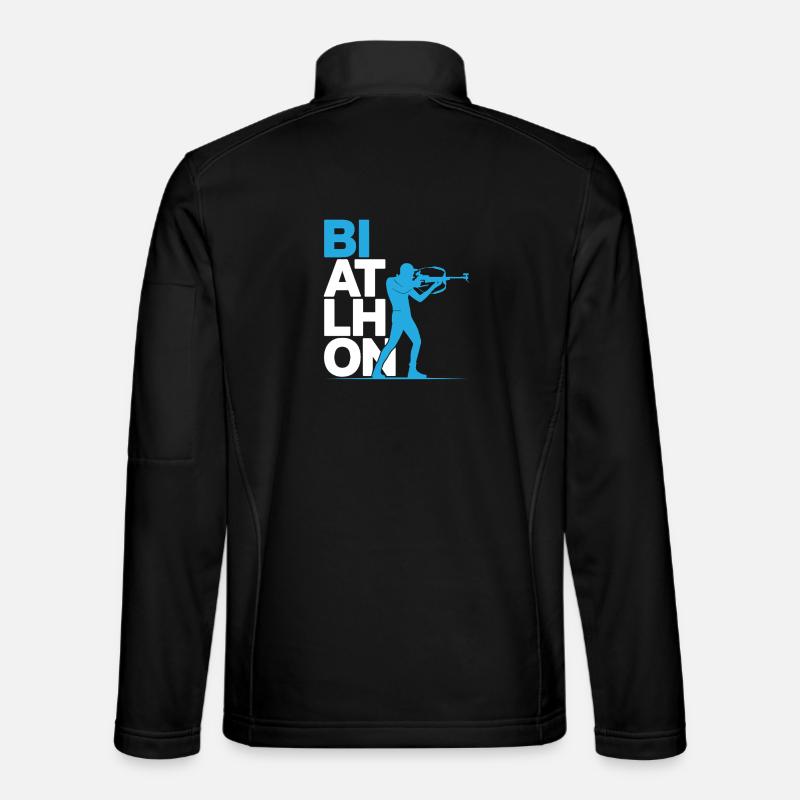 Biathlon Biathlet - Unisex Softshelljacke - Schwarz