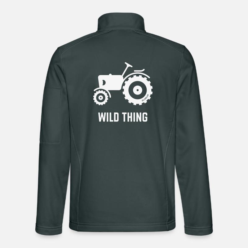 Wild Thing (Trecker / Traktor / Landwirt / White) Unisex Softshelljacke