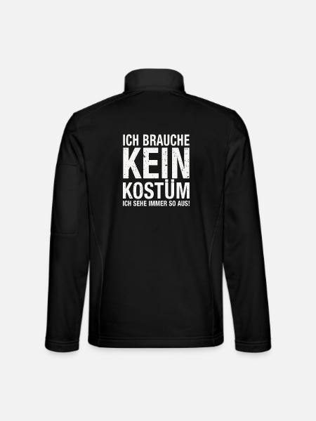 Costume de carnaval - Veste en tissu softshell Unisexe - noir