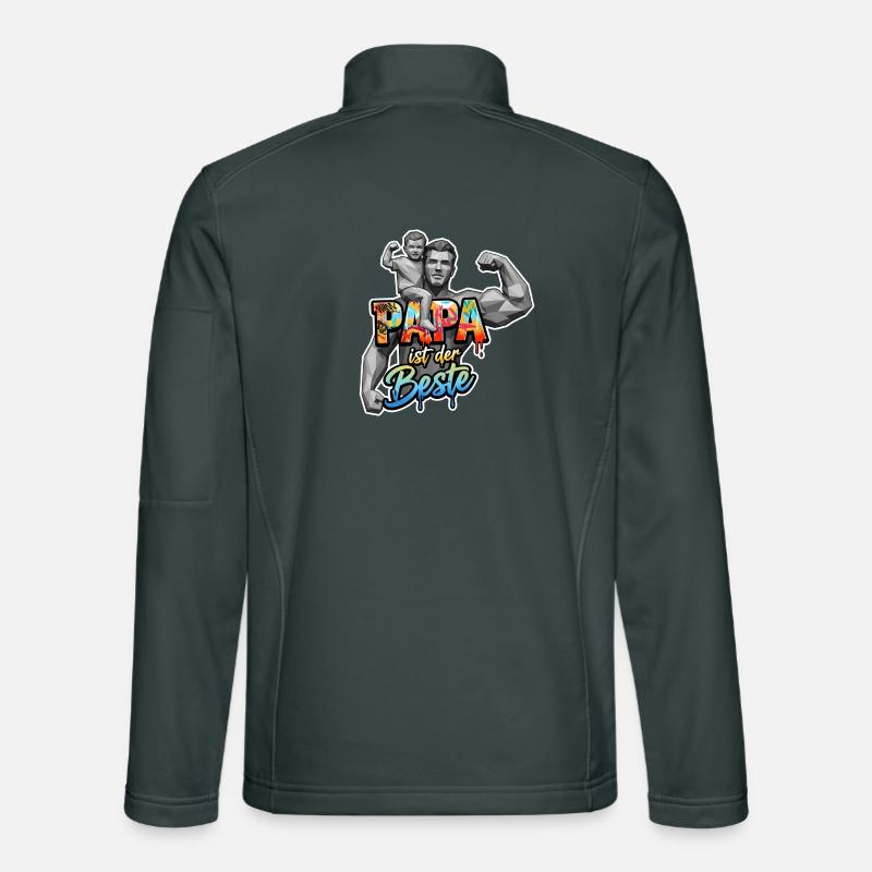 PAPA EST LE MEILLEUR Veste en tissu softshell Unisexe
