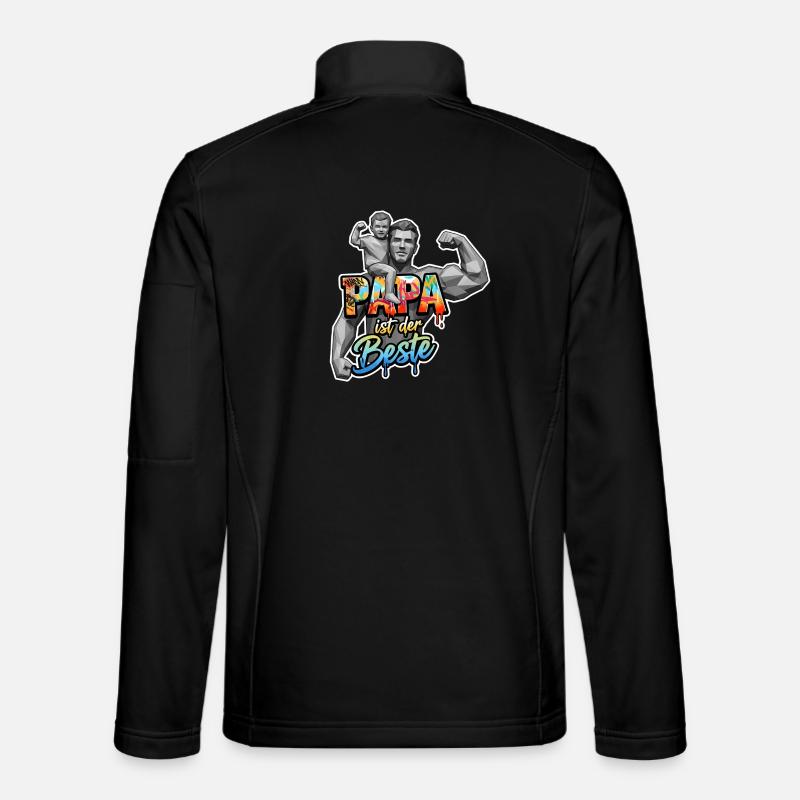 DAD IS THE BEST - Unisex Softshell Jacket - black