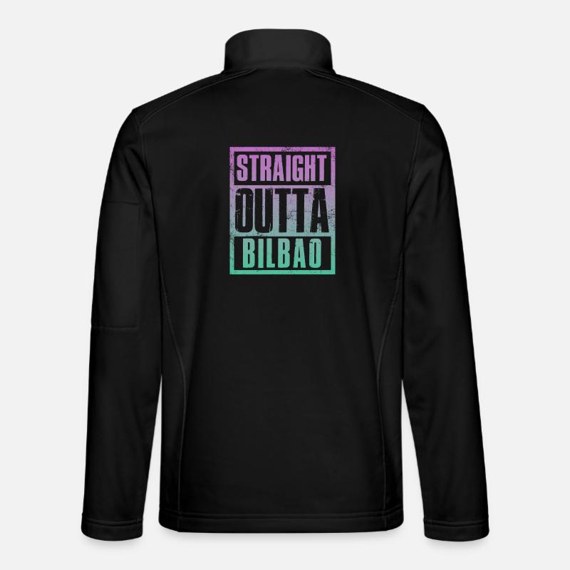 Straight outta Bilbao - Unisex Softshelljacke - Schwarz