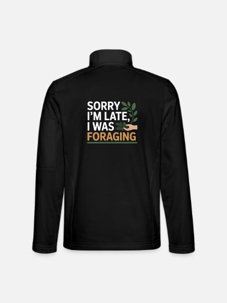 Certified Clinical Forager Botanical Expert Gear  - Unisex Softshell Jacket - black - Back