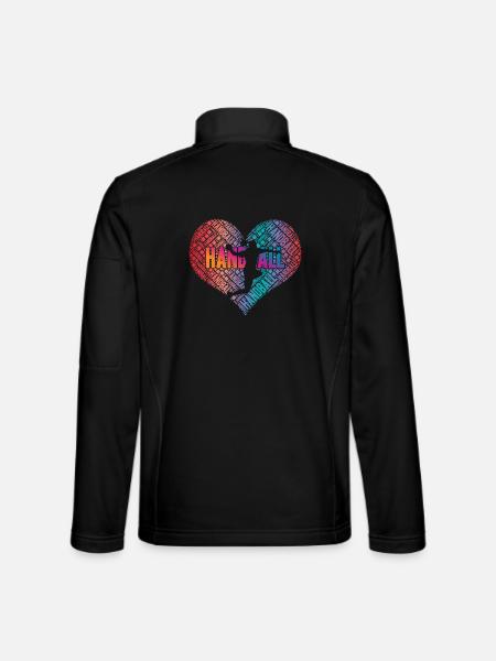 Handball Player Heart - Unisex Softshell Jacket - black