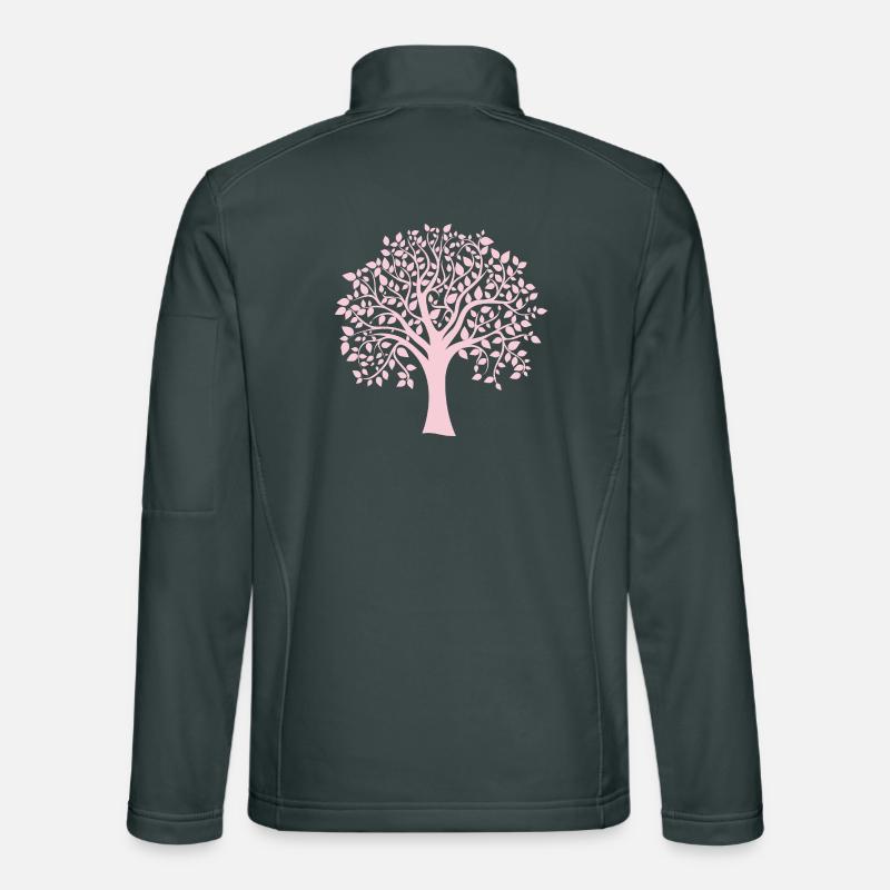Icon Pink Jumbo Tree Print Silhouette Unisex Softshell Jacket