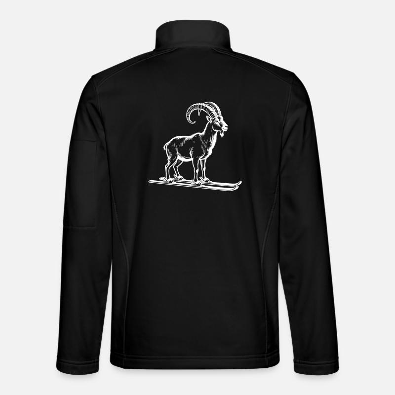 Buffo stecco per gli sciatori - Giacca softshell unisex - nero