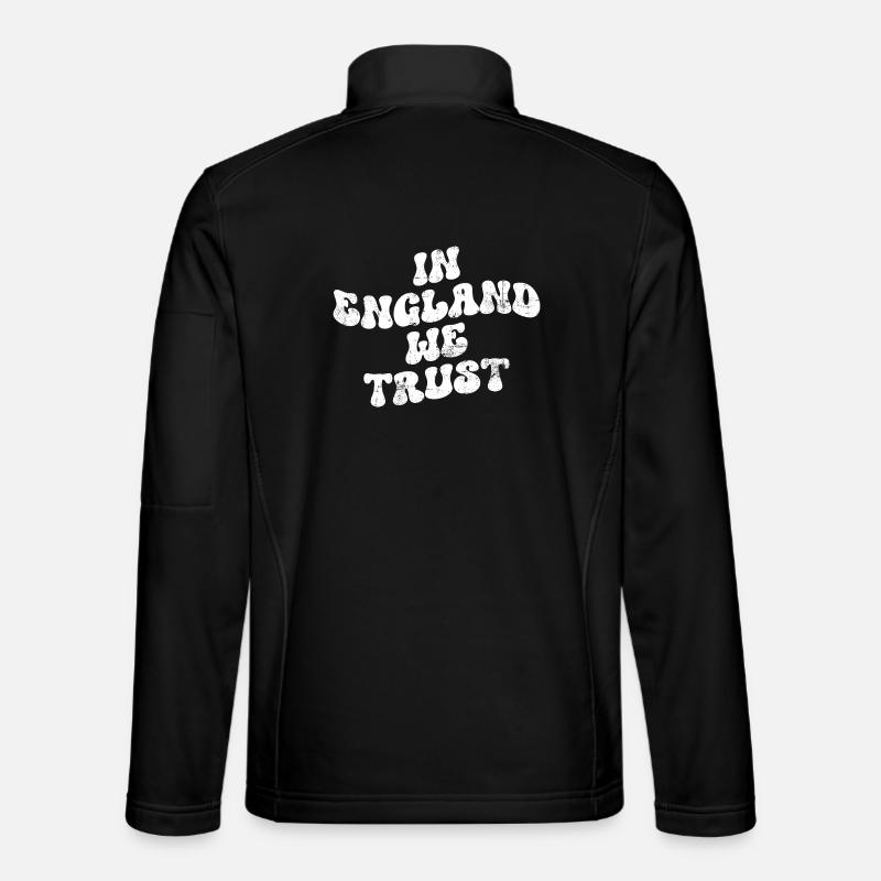 En Angleterre, nous faisons confiance - Veste en tissu softshell Unisexe - noir
