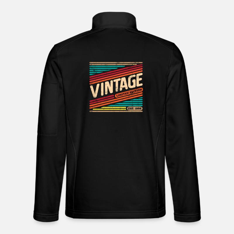 Årgang 1956 - Unisex softshelljakke - sort