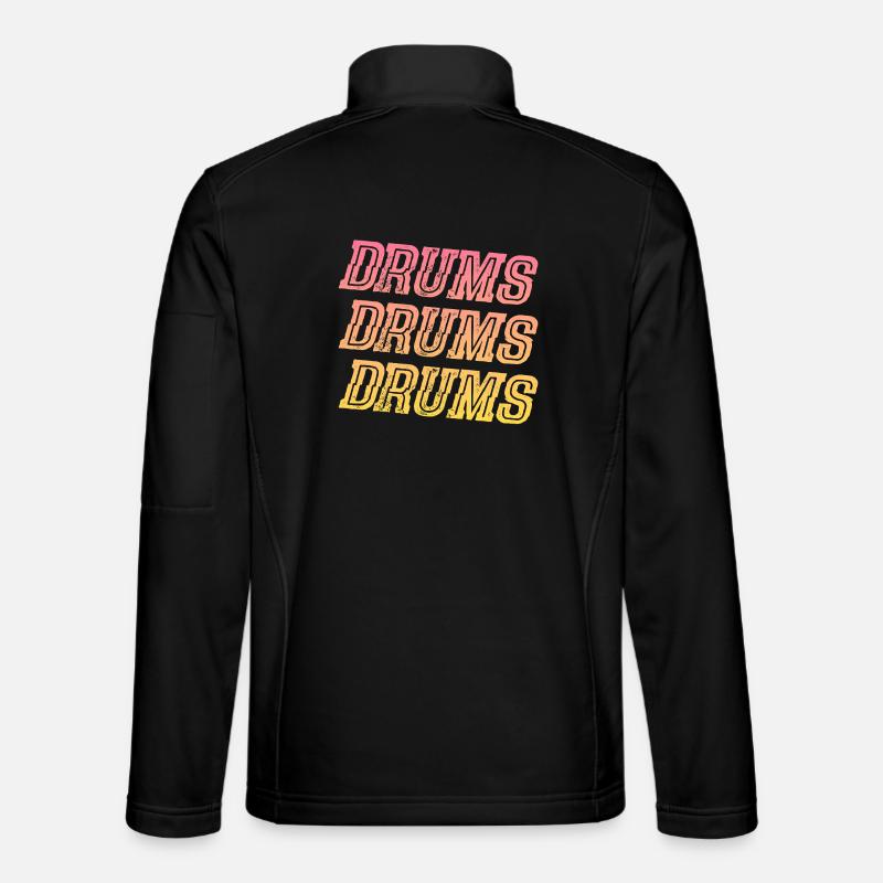 Drums Drums Drums - Unisex Softshell Jacket - black