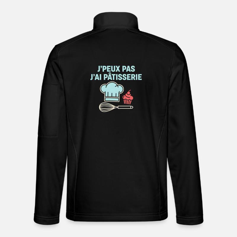 I can't I pastry - Unisex Softshell Jacket - black