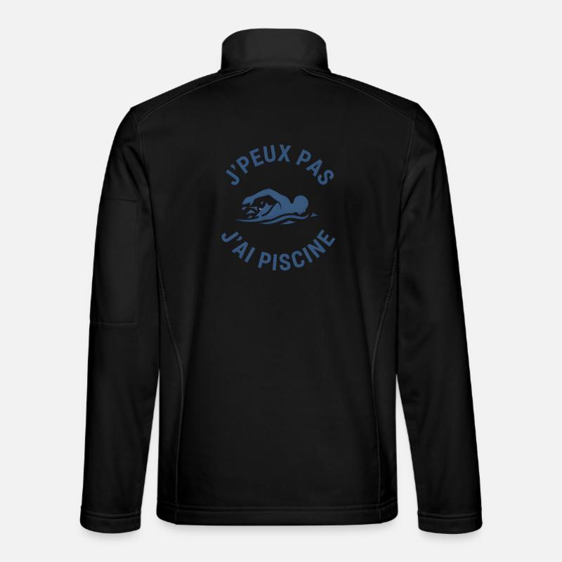 J'peux pas, j'ai piscine - Veste en tissu softshell Unisexe - noir