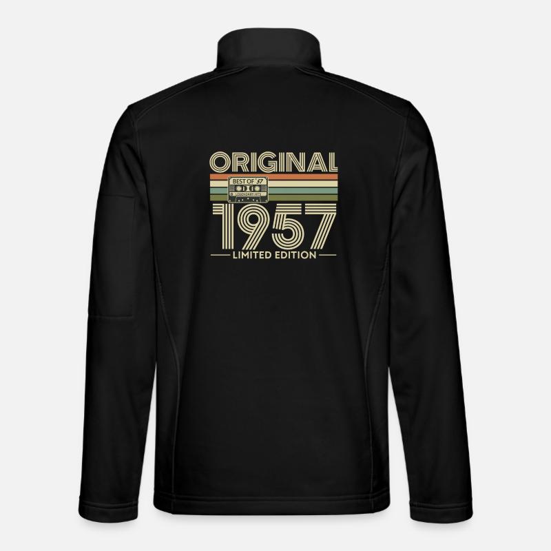 Original 1957 Édition Limitée Rétro - Veste en tissu softshell Unisexe - noir