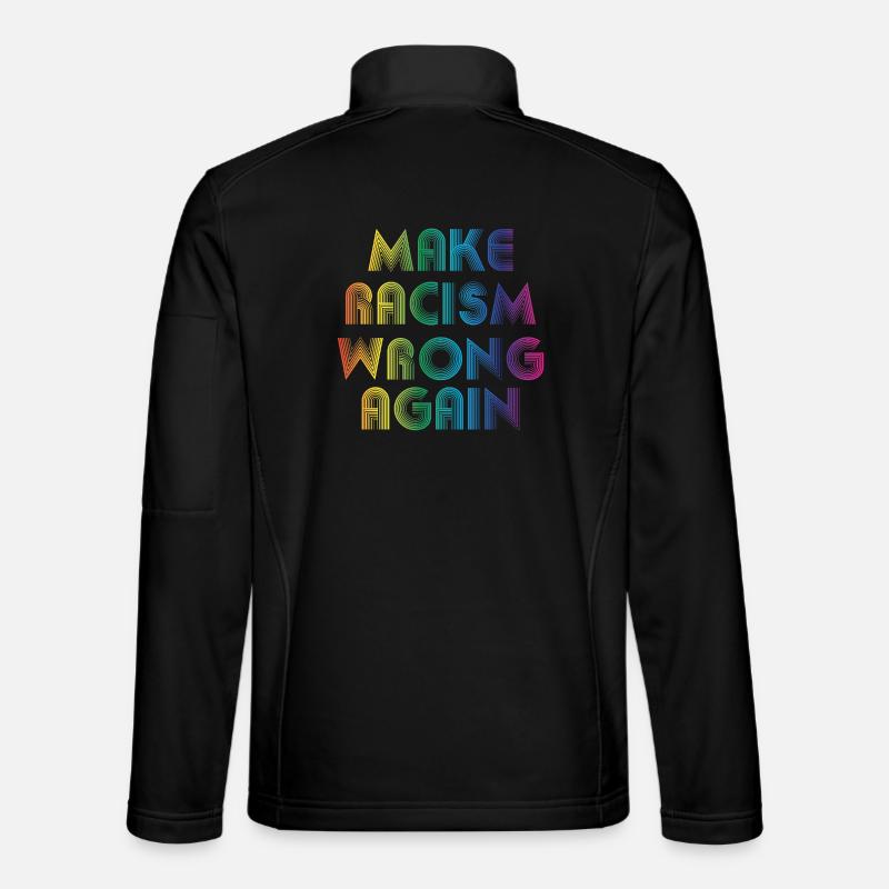 make racism wrong again Unisex Softshell Jacket