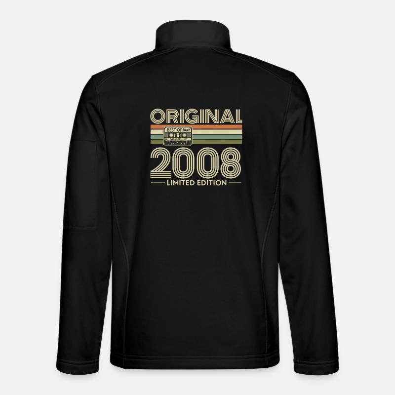 Original 2008 Vibes Cassette rétro - Veste en tissu softshell Unisexe - noir